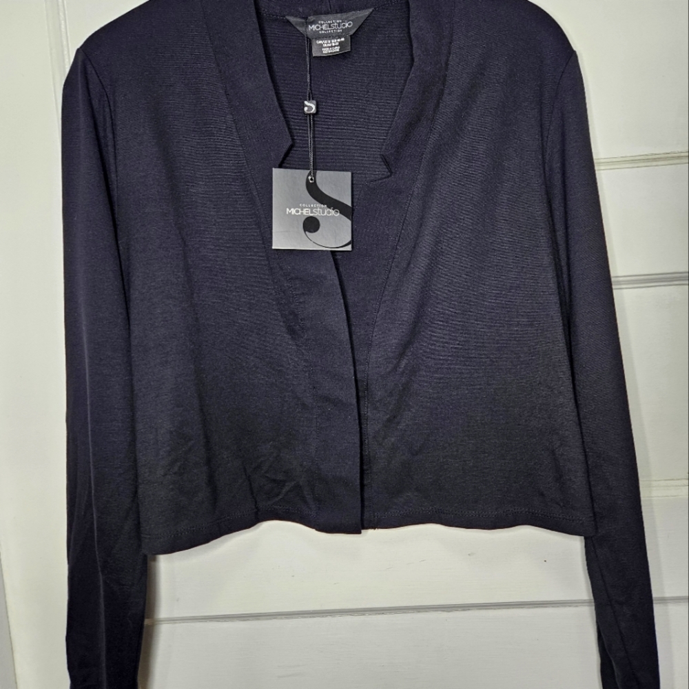 Michel Studio Long Sleeve Open Shrug Sz 1X